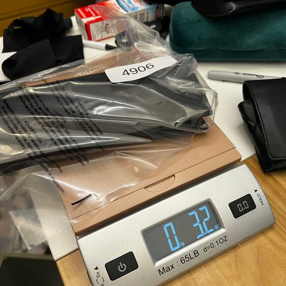 Saint Laurent Black Leather Sunglasses Case Eyeglasses - Picture 10 of 10